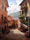 Unknown Lake Como Italian Village by Paul Guy Gantner painting